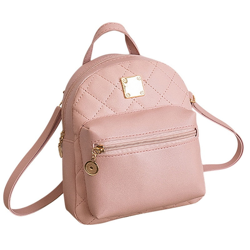 Modischer Damen Mini Rucksack Vintage PU Leder