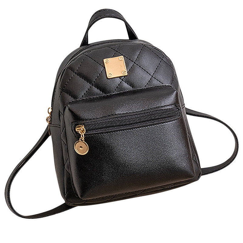 Modischer Damen Mini Rucksack Vintage PU Leder