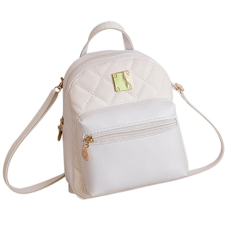 Modischer Damen Mini Rucksack Vintage PU Leder