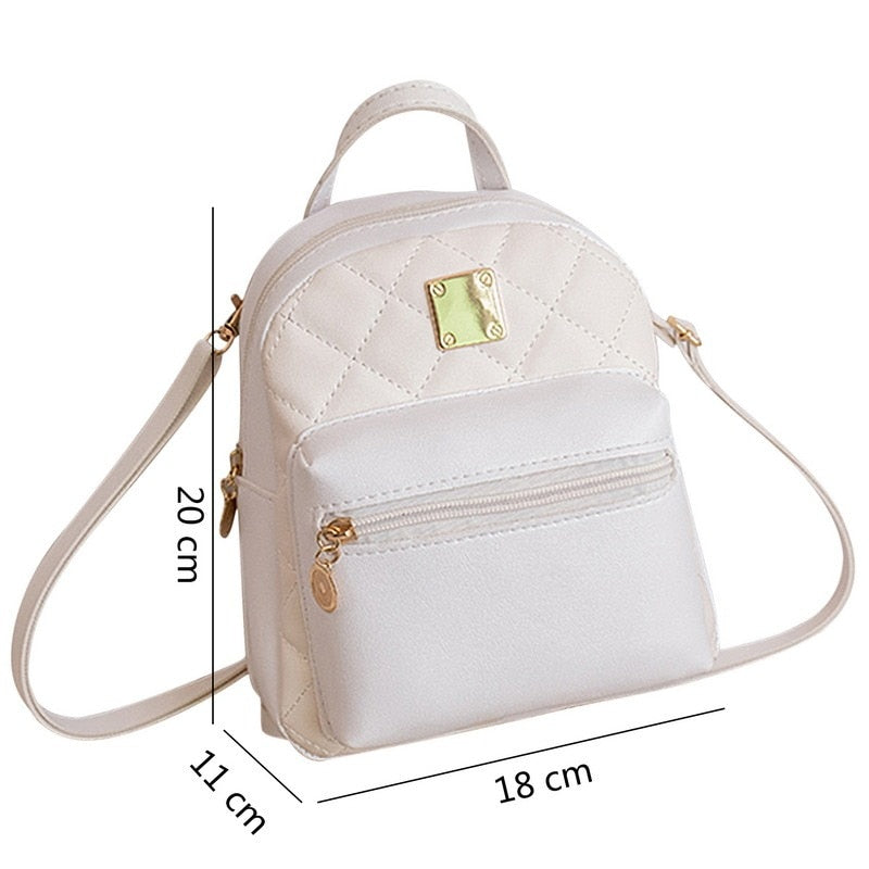 Modischer Damen Mini Rucksack Vintage PU Leder